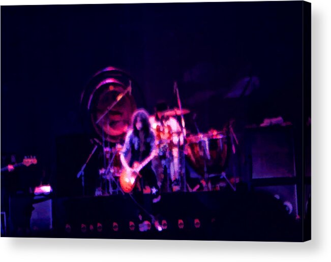 Jimmy Page Acrylic Print featuring the digital art Jimmy Page by Kevin Cable