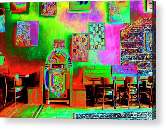 Bar Acrylic Print featuring the photograph Juke Joint #1 by Paul W Faust - Impressions of Light