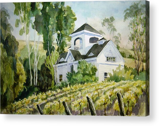 Landscape Acrylic Print featuring the painting Kalthoff Carrage House by John West