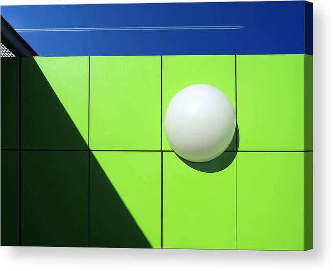 Abstract Acrylic Print featuring the photograph Keep Straight On.....! by Huib Limberg