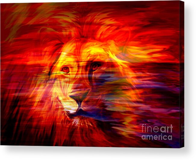 Prophetic Art Acrylic Print featuring the painting King Of Glory by Pam Herrick