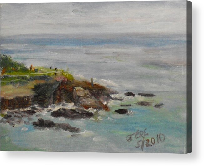   100 Paintings Acrylic Print featuring the painting La Jolla Cove 053 by Jeremy McKay