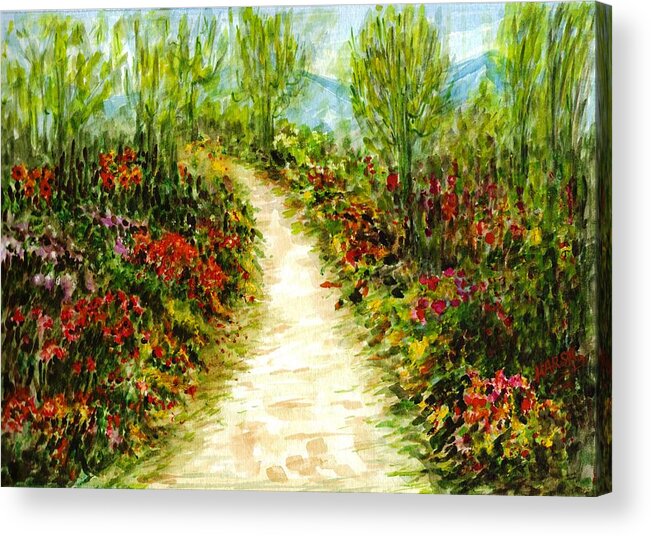 Landscape Acrylic Print featuring the painting Landscape by Harsh Malik