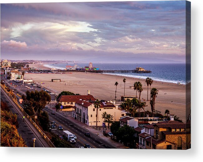 Sunset Acrylic Print featuring the photograph Lavender Sunset by Gene Parks