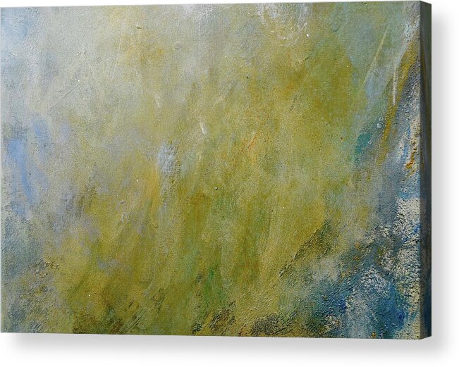 Creation Acrylic Print featuring the painting Let the Earth Bring Forth Grass by Laurie Snow Hein