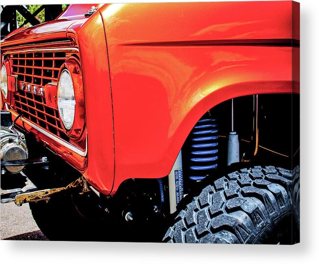 4x4 Acrylic Print featuring the photograph Lifted Bronco by SR Green