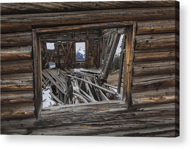 Ghost Town Acrylic Print featuring the photograph Looking Through Time by Denise Bush