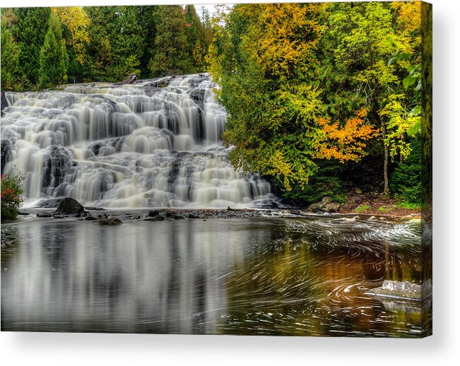 Water Falls Acrylic Print featuring the photograph Lower Bond Falls by John Roach