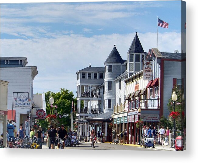 Historic Acrylic Print featuring the photograph Main Street by Charles Robinson