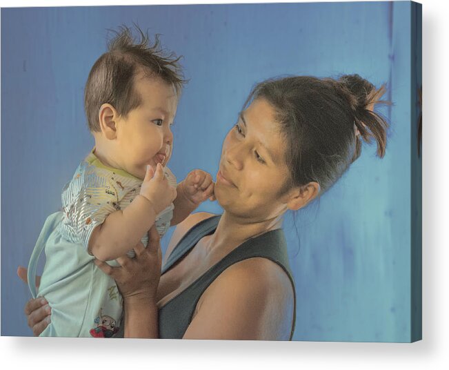 Mother And Child Acrylic Print featuring the photograph Mama y Hijo by Jessica Levant