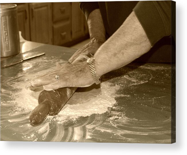 Hands Acrylic Print featuring the photograph Mama's Hands by Cricket Hackmann