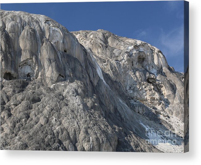 Mammoth Hot Springs Acrylic Print featuring the photograph Mammoth Hot Springs by Robert Pearson