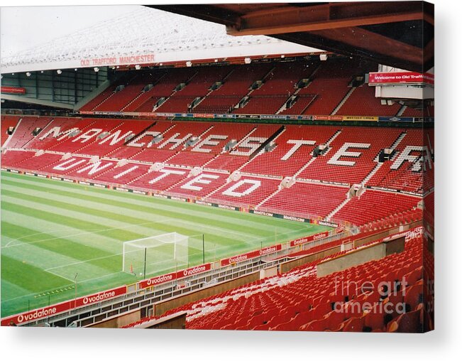  Acrylic Print featuring the photograph Manchester United - Old Trafford - North Stand 6 - 2001 by Legendary Football Grounds
