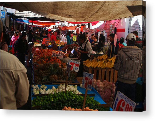 Market Acrylic Print featuring the photograph Market by Karl Magsig
