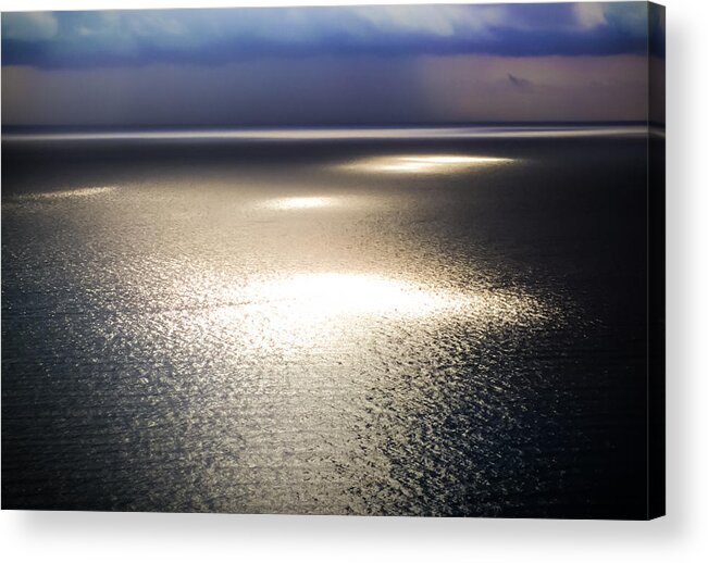 Heavens Spotlights Acrylic Print featuring the photograph Midnight Blues by Karen Wiles