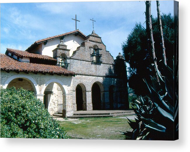 Missions Acrylic Print featuring the photograph mission San antonio 2 by Gary Brandes