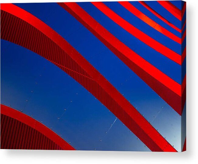 Architecture Acrylic Print featuring the painting Modern Architectural Building Series - 60 by Celestial Images