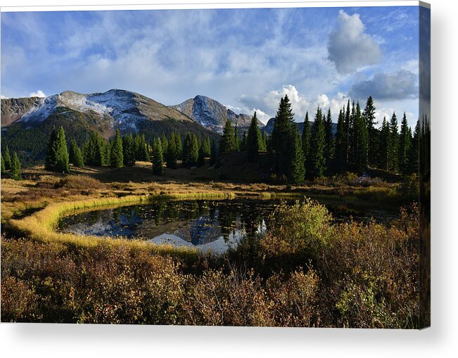 Colorado Acrylic Print featuring the photograph Molas Pass Reflection by Ray Mathis