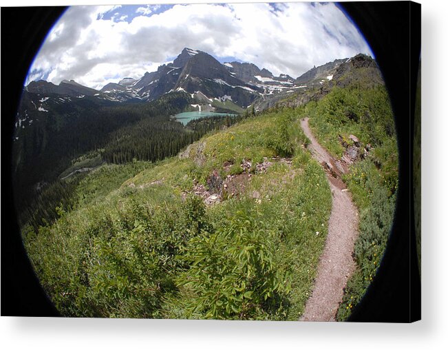 Montana Acrylic Print featuring the photograph Montana Mountain Path by Jody Lovejoy