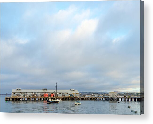 Monterey Acrylic Print featuring the photograph Monterey's Commercial Wharf by Derek Dean