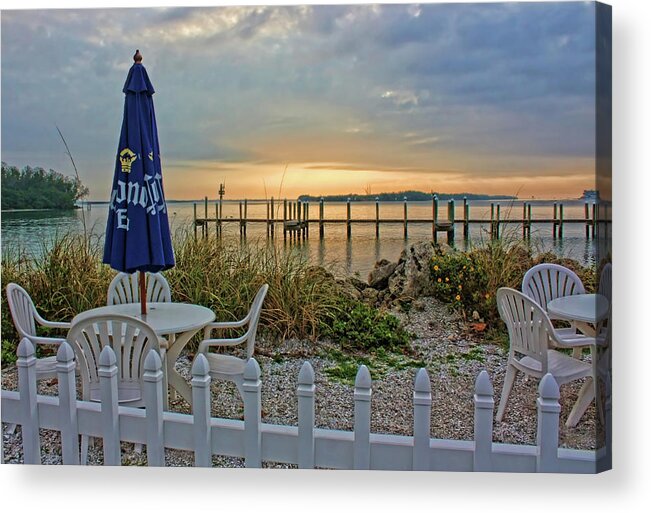 Sunrise Acrylic Print featuring the photograph Morning By The Bay by HH Photography of Florida