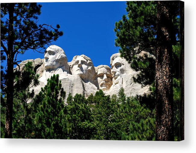 Mount Rushmore Acrylic Print featuring the photograph Mount Rushmore View by Matt Quest