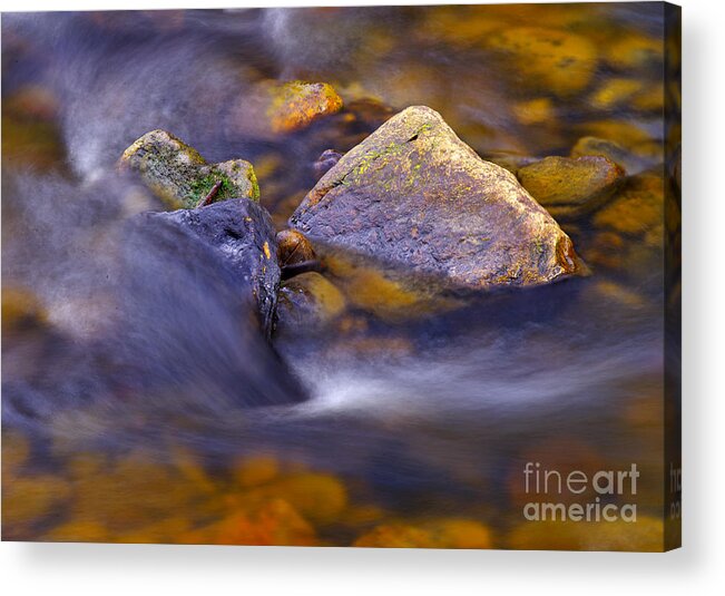 Stream Acrylic Print featuring the photograph Moving Water by Martyn Arnold