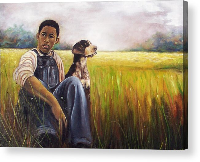Emery Franklin Acrylic Print featuring the painting My Best Friend by Emery Franklin