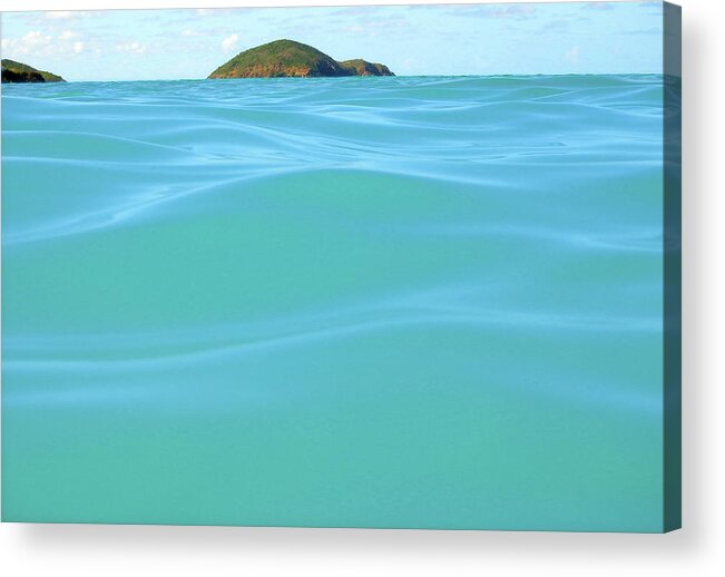 Blue Acrylic Print featuring the photograph My Own Blue Heaven by Ted Keller