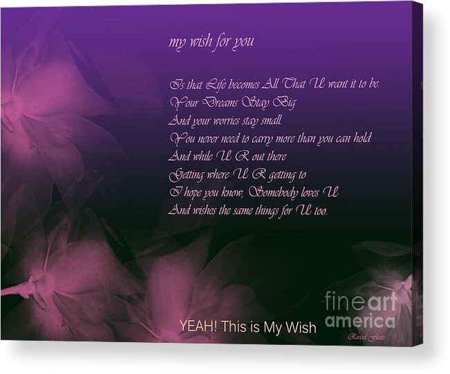 Rascal Flatts Acrylic Print featuring the painting My Wish For you.. Rascal Flatts by Trilby Cole