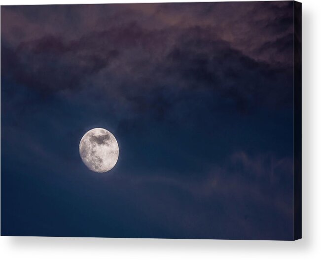 Moon Acrylic Print featuring the photograph Mystery Moon by Jody Partin