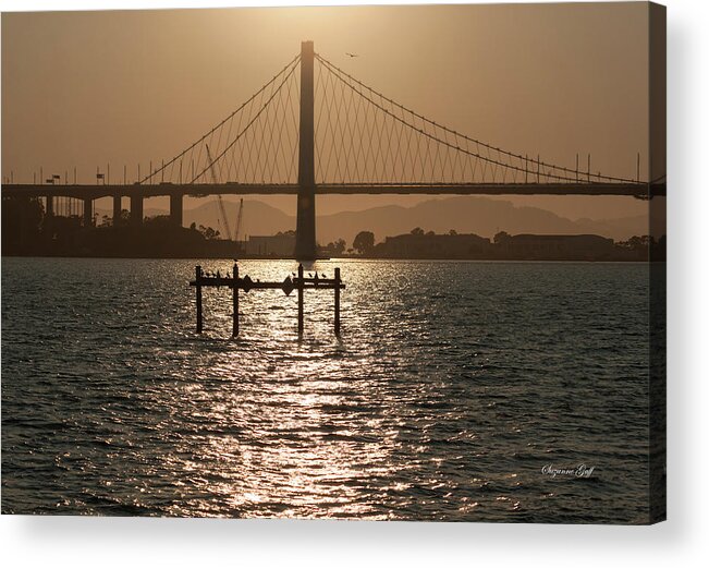 Photograph Acrylic Print featuring the photograph Oakland Bay Bridge II by Suzanne Gaff