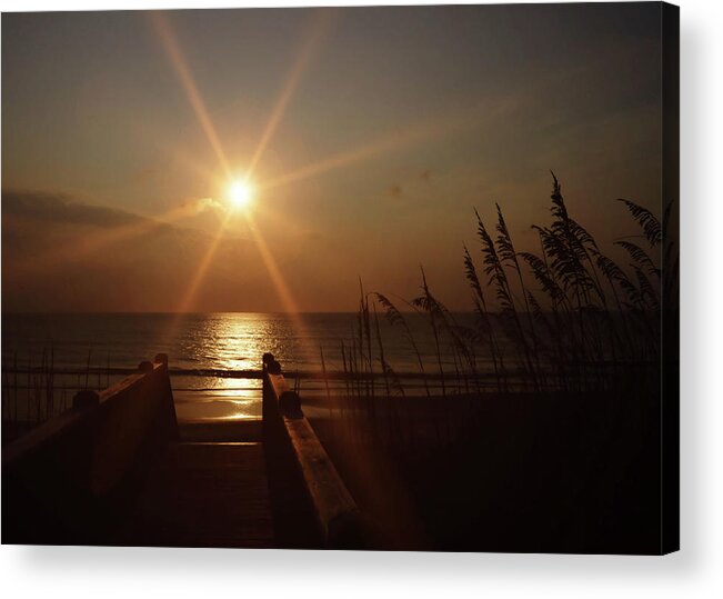 Ahead Acrylic Print featuring the photograph Obx Sunrise by JAMART Photography