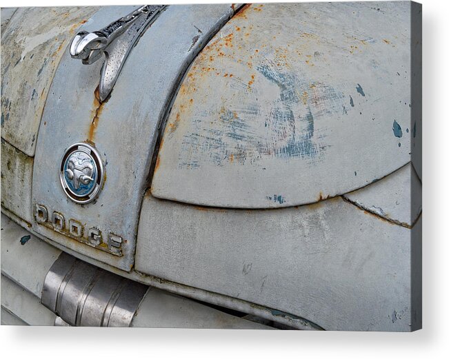 Cars Acrylic Print featuring the photograph Old Gray Ram by Gary Karlsen