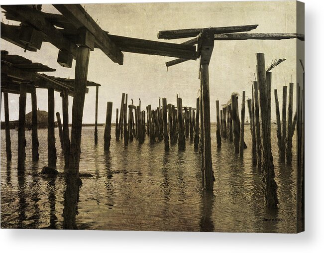 Provincetown Acrylic Print featuring the photograph Old Provincetown Wharf by David Gordon