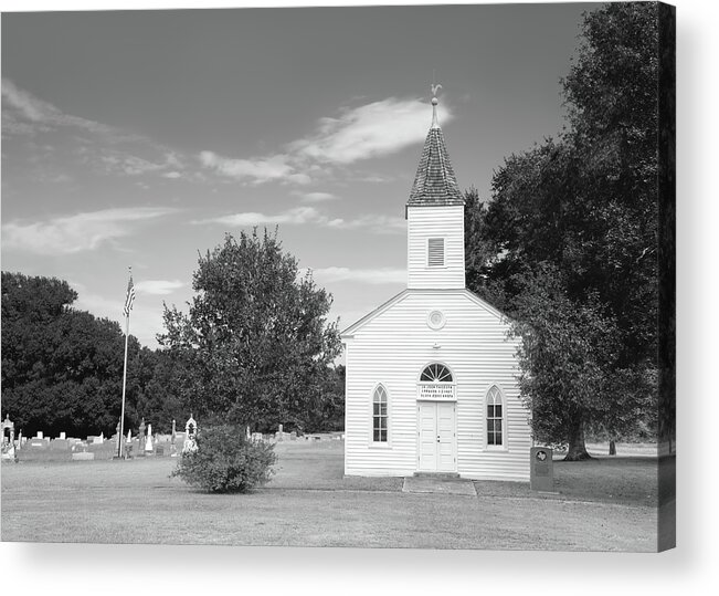 Wesley Brethren Church Acrylic Print featuring the photograph Old Rural Church by Steven Michael