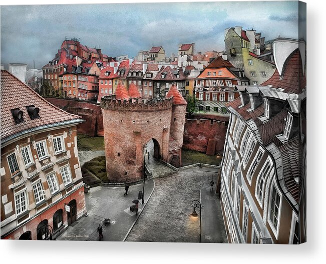 Acrylic Print featuring the photograph Old Town in Warsaw # 25A by Aleksander Rotner