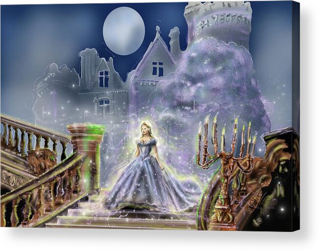 Cinderalla Acrylic Print featuring the painting Oncew Upon A Time by Rob Hartman