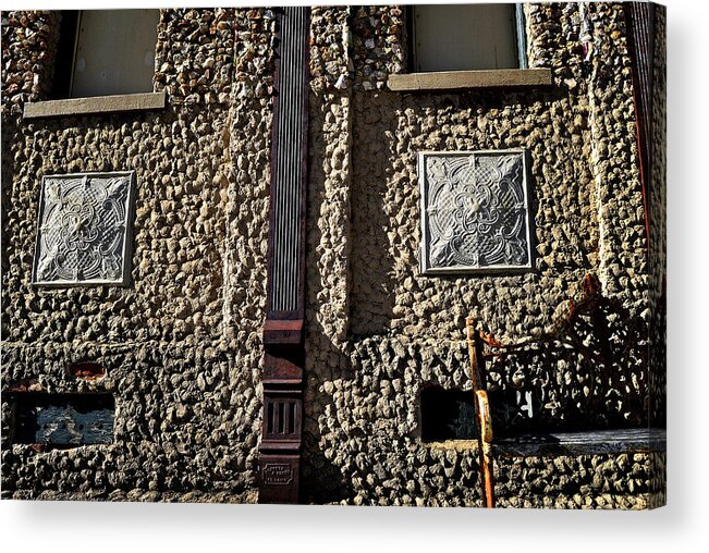 Ft. Payne Acrylic Print featuring the photograph Opera House Wall and Bench by George Taylor