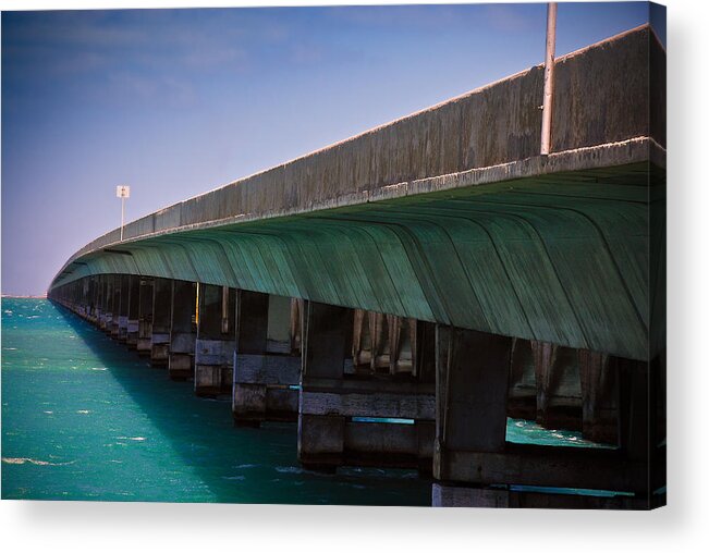 Bridge Acrylic Print featuring the photograph Overseas Highway by Harry Spitz
