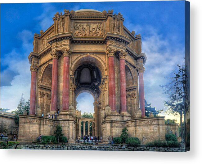 Photomatix Acrylic Print featuring the photograph Palace of Fine Arts with Atmospherics by Ken Osborn