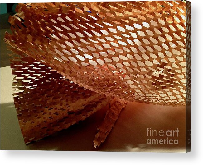 Color Texture Pattern Light Acrylic Print featuring the photograph Paper Series 1-9 by J Doyne Miller