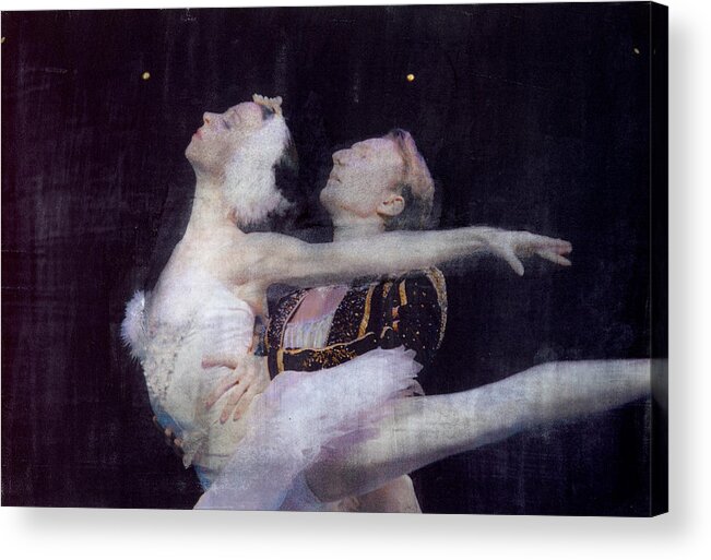 Ballet Acrylic Print featuring the mixed media Pas de Deux by Bob Senesac