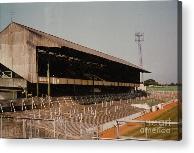  Acrylic Print featuring the photograph Plymouth Argyle - Home Park -Mayflower Stand 3 - 1970s by Legendary Football Grounds