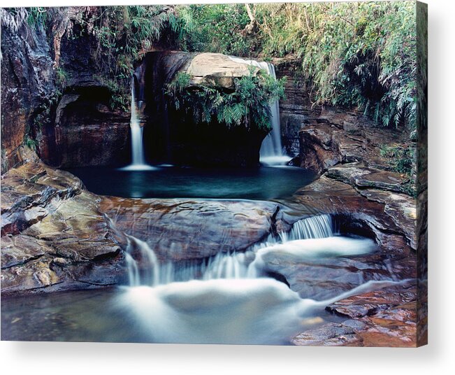 Waterfall Acrylic Print featuring the photograph Poco do Coracao by Amarildo Correa