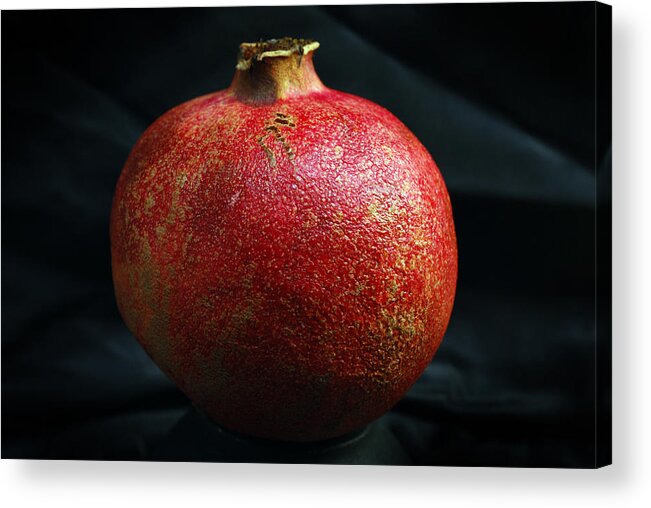 Pomegranate Fruit Acrylic Print featuring the photograph Pomegranate by Terence Davis