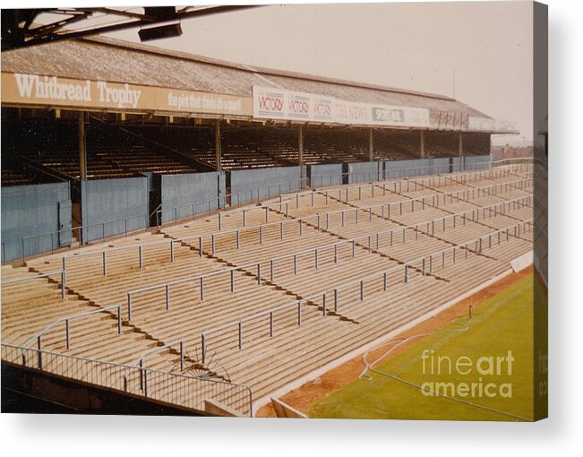  Acrylic Print featuring the photograph Portsmouth - Fratton Park - North Stand 2 - 1970s by Legendary Football Grounds