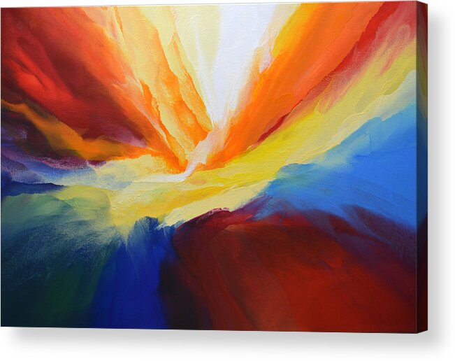 Pour Acrylic Print featuring the painting Pour Out Your Heart by Linda Bailey
