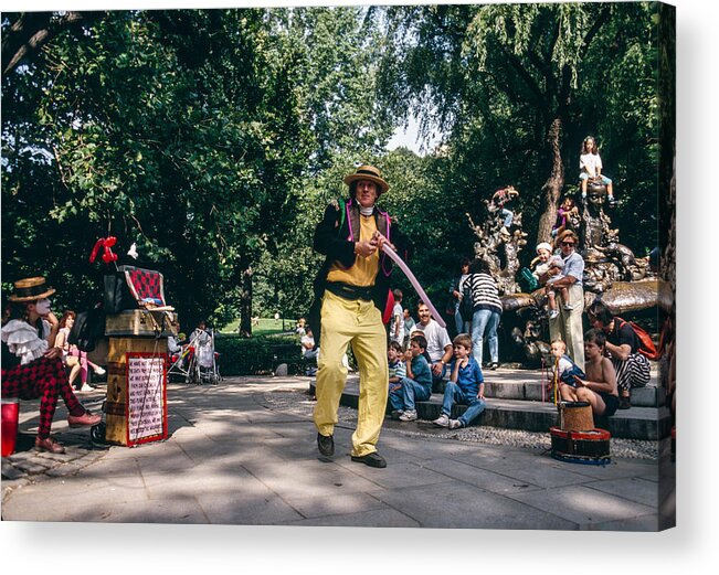 Central Park Acrylic Print featuring the photograph Professor Bendeasy by Cornelis Verwaal