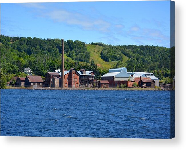 Keweenaw Acrylic Print featuring the photograph Quincy Smelting Works by Keith Stokes